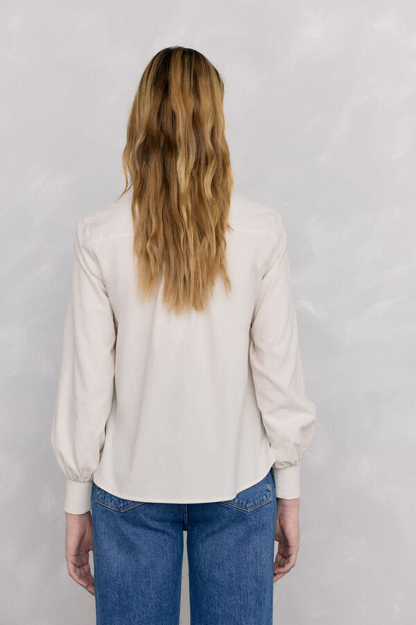 Pedro del Hierro Camisa micropana Crudo