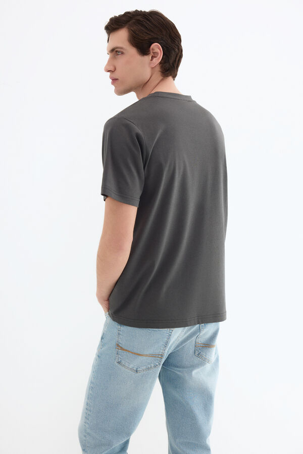 Pedro del Hierro Mercerized T-shirt Grey