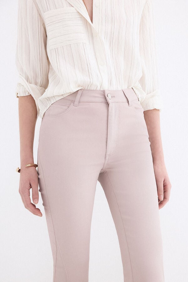 Pedro del Hierro Jeans flare cropped Rosa