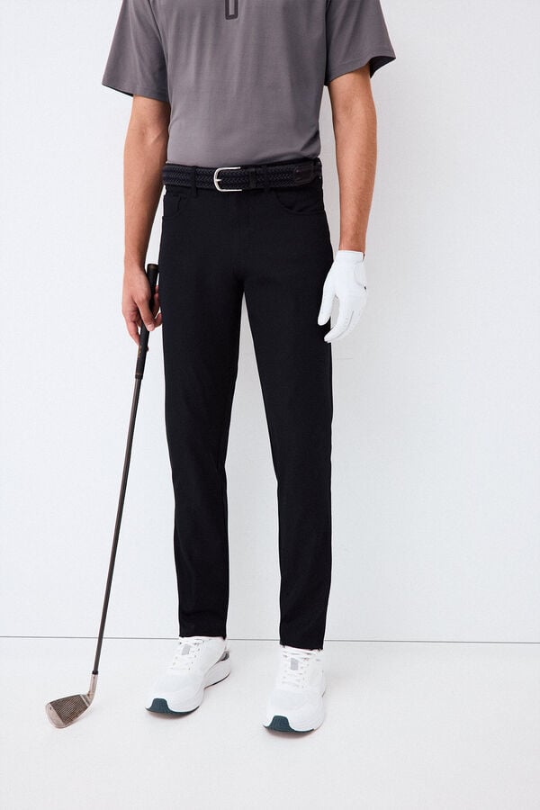 Pedro del Hierro 5-pocket golf trousers Black