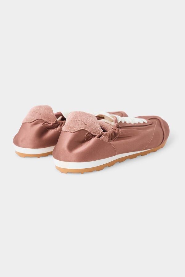 Pedro del Hierro Satin ballet sneakers Pink