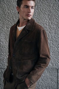 Pedro del Hierro Suede overshirt