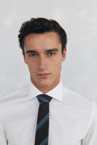 Pedro del Hierro Camisa social lisa que não pode ser passada a ferro + resistente a manchas