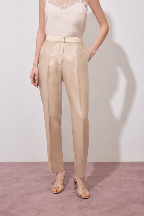 Pedro del Hierro Gold smart trousers Yellow