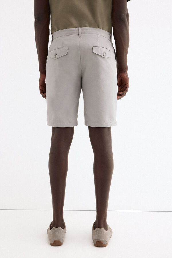 Pedro del Hierro Linen cotton Bermuda shorts Grey