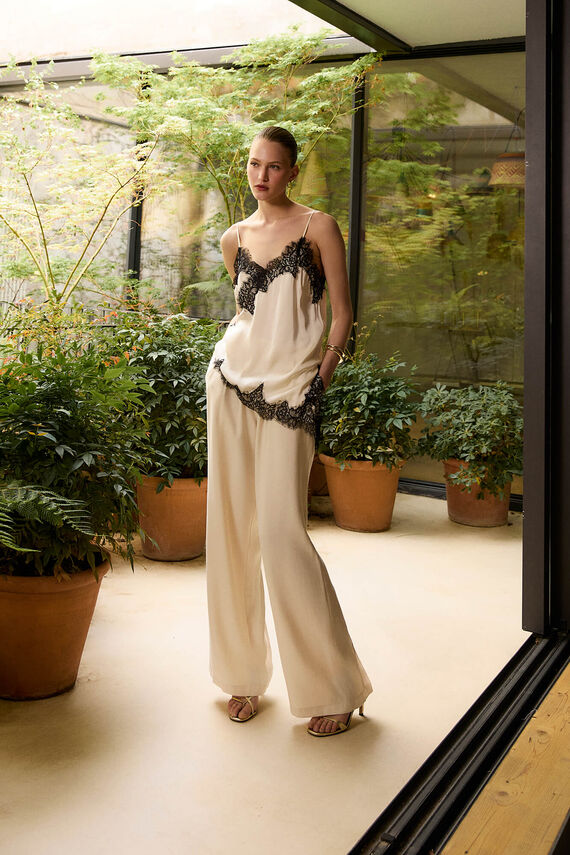 Pantalón wide leg