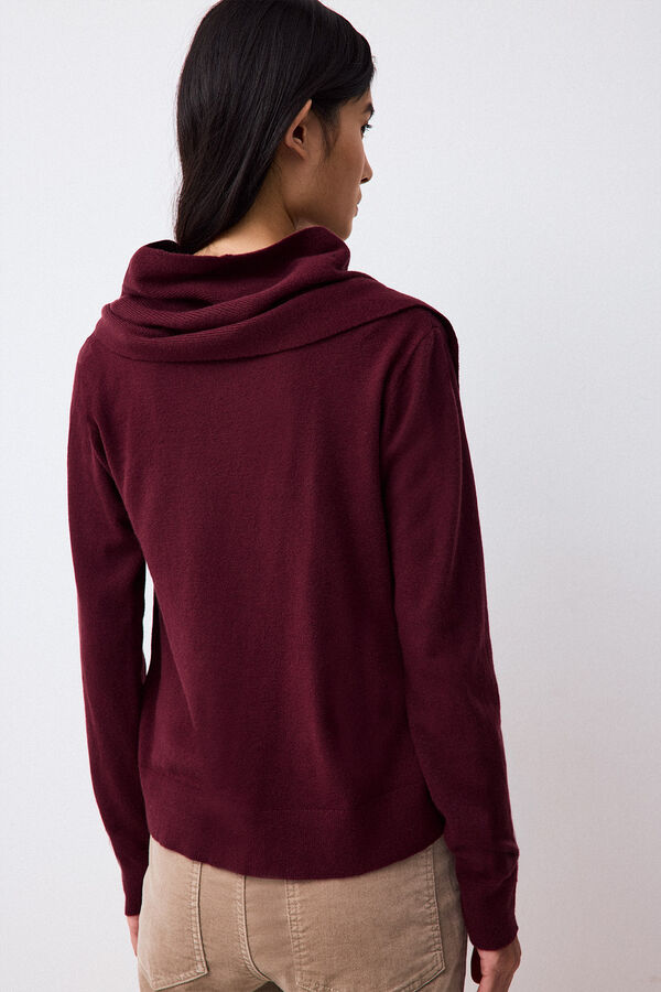 Pedro del Hierro Jumper with scarf Burgundy