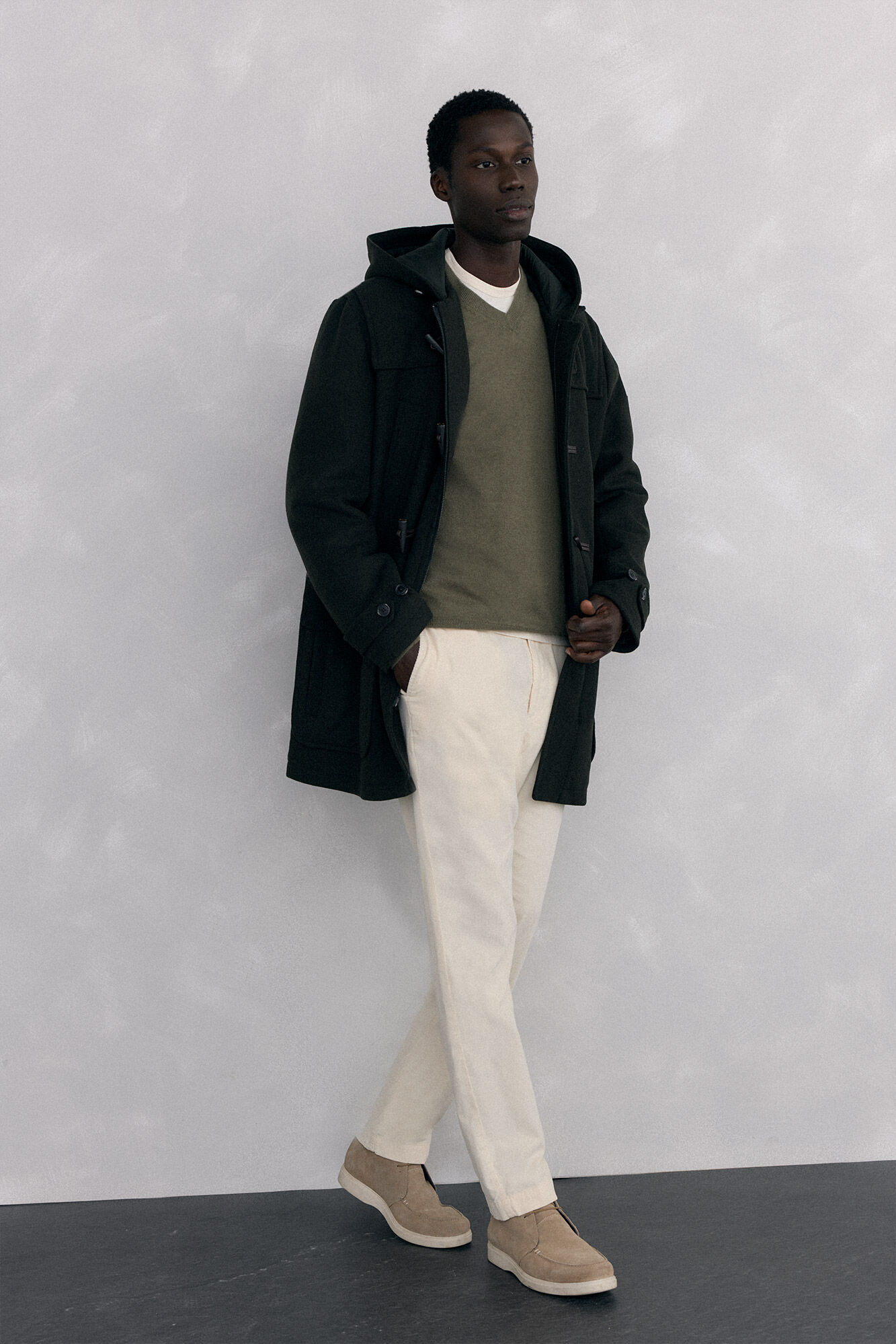 Pedro del Hierro Merino wool and cashmere V neck