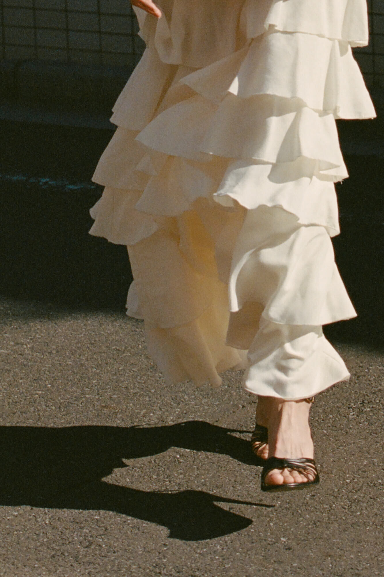 Pedro del Hierro Ruffle midi skirt