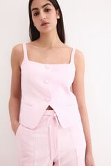 Pedro del Hierro Plain gilet Pink