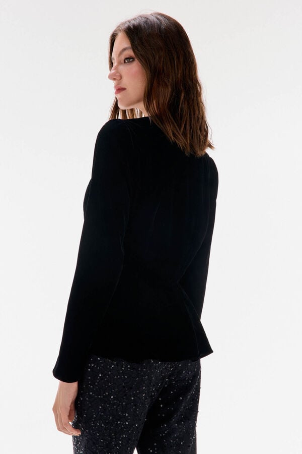TFP by Tamara Falcó Velvet top Black