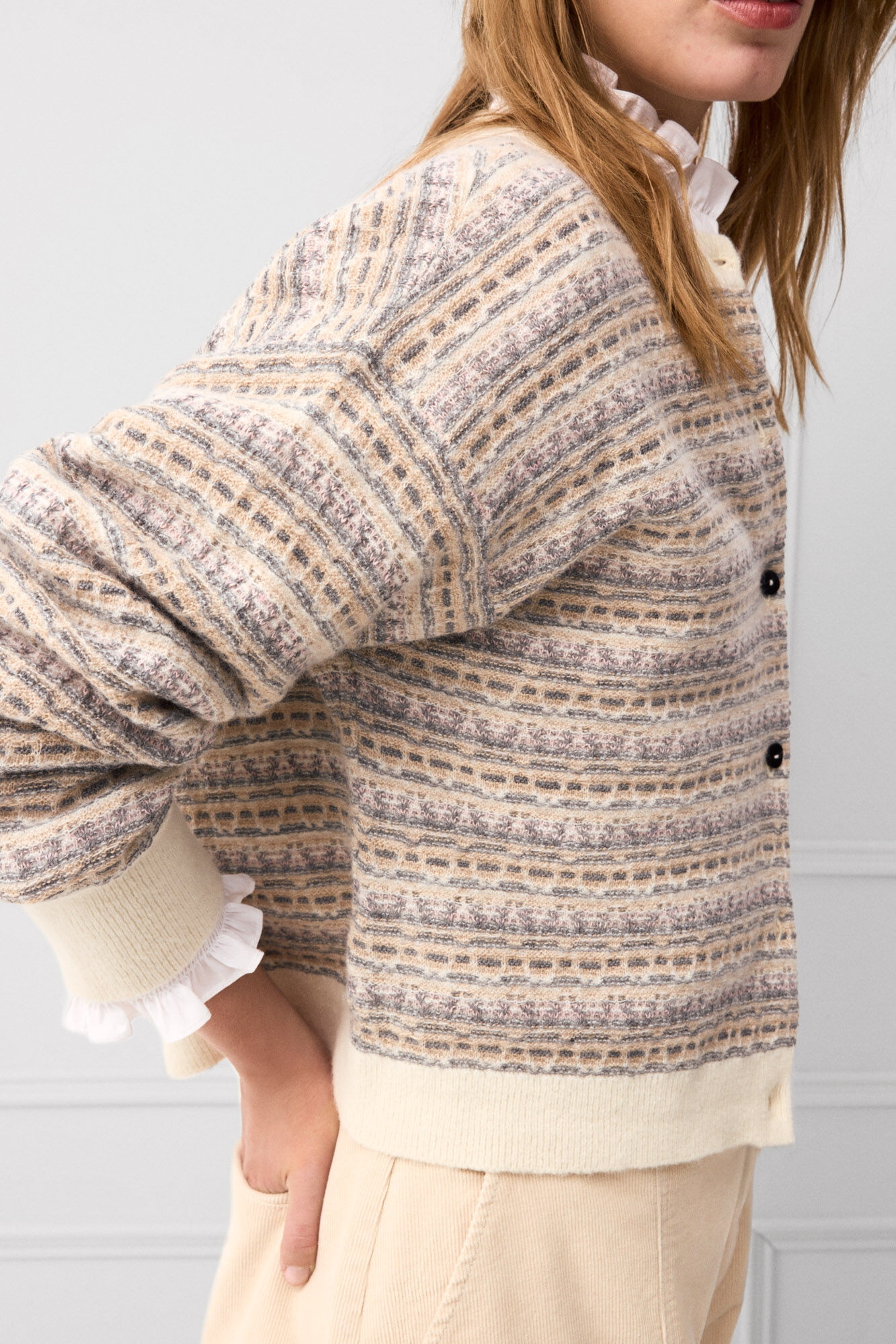 TFP by Tamara Falc&oacute; Fantasy zigzag jacquard jacket
