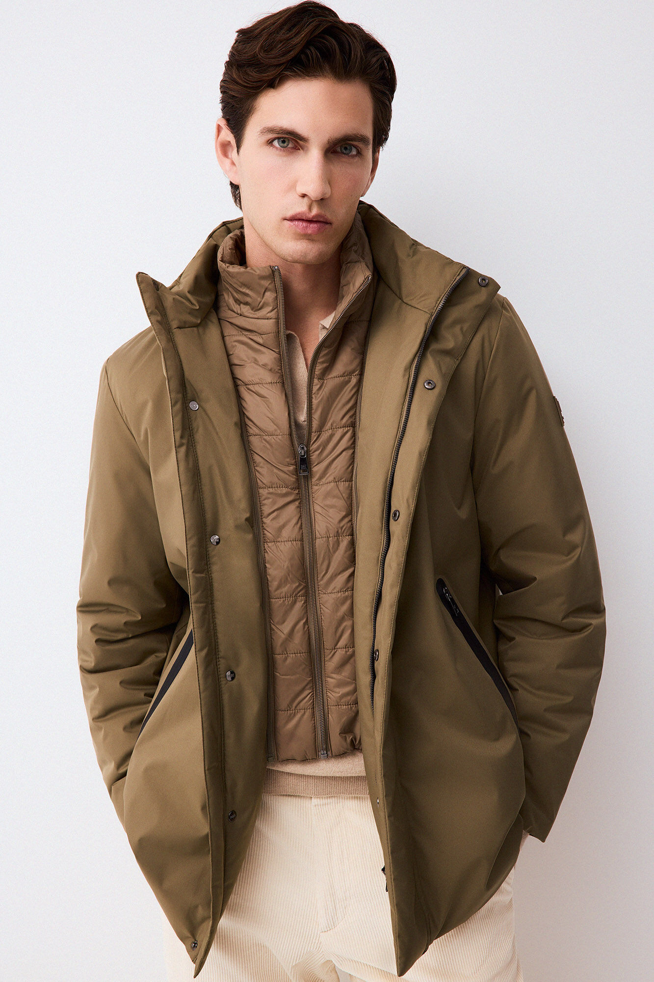 Pedro del Hierro Long technical parka