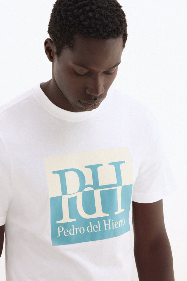 Pedro del Hierro Large logo T-shirt White