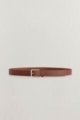 Pedro del Hierro Leather logo belt Brown