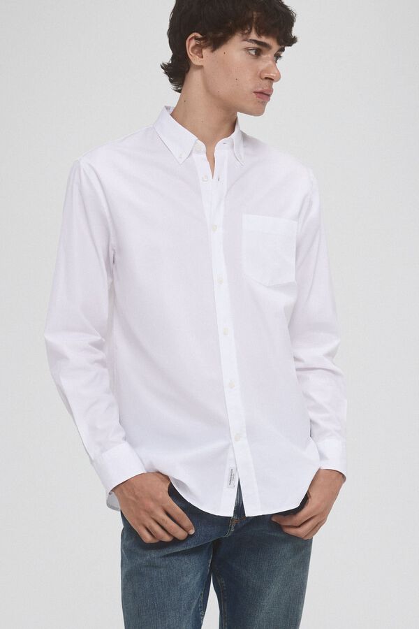 Pedro del Hierro Italian poplin shirt White