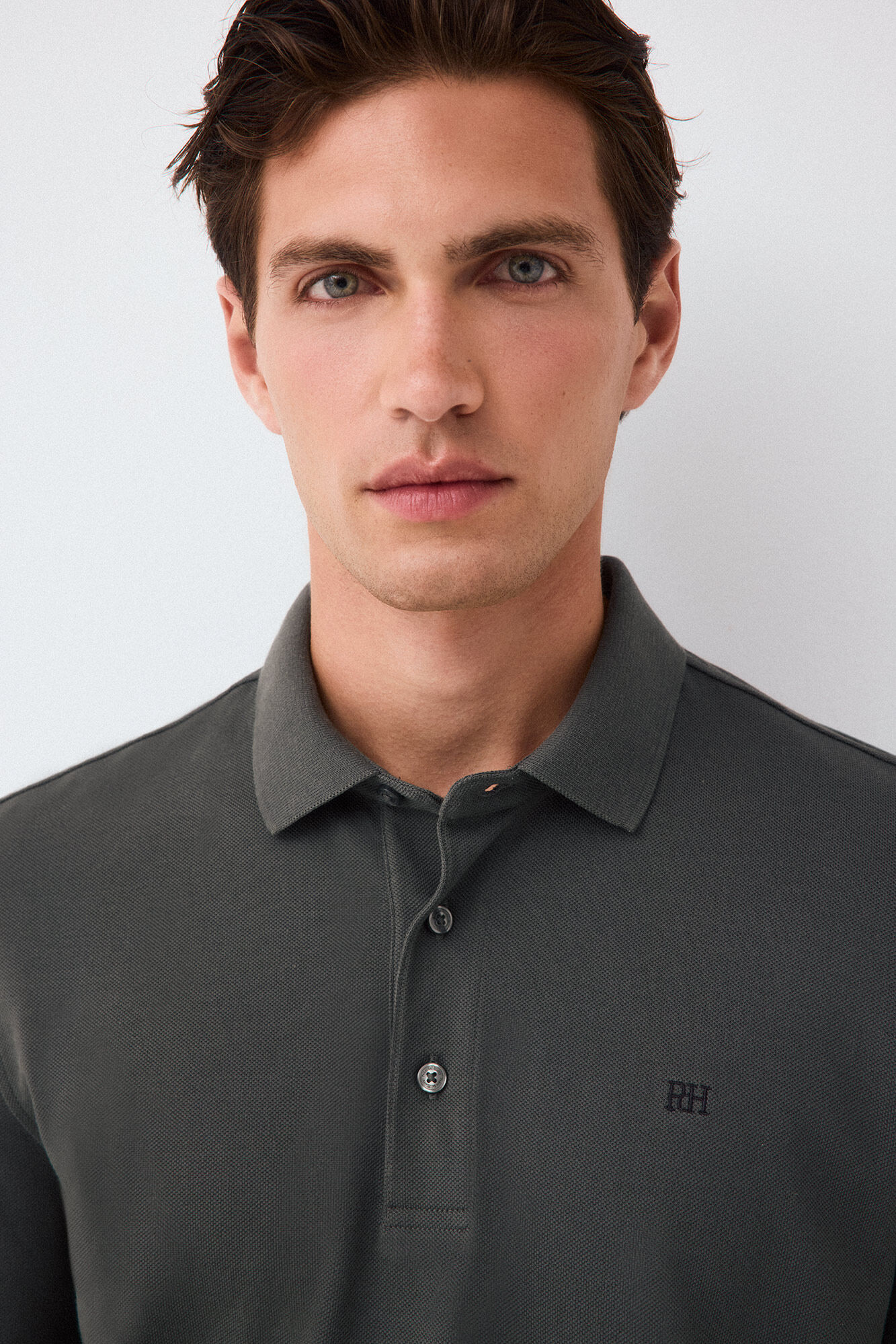 Pedro del Hierro Piqu&eacute; long sleeve polo shirt