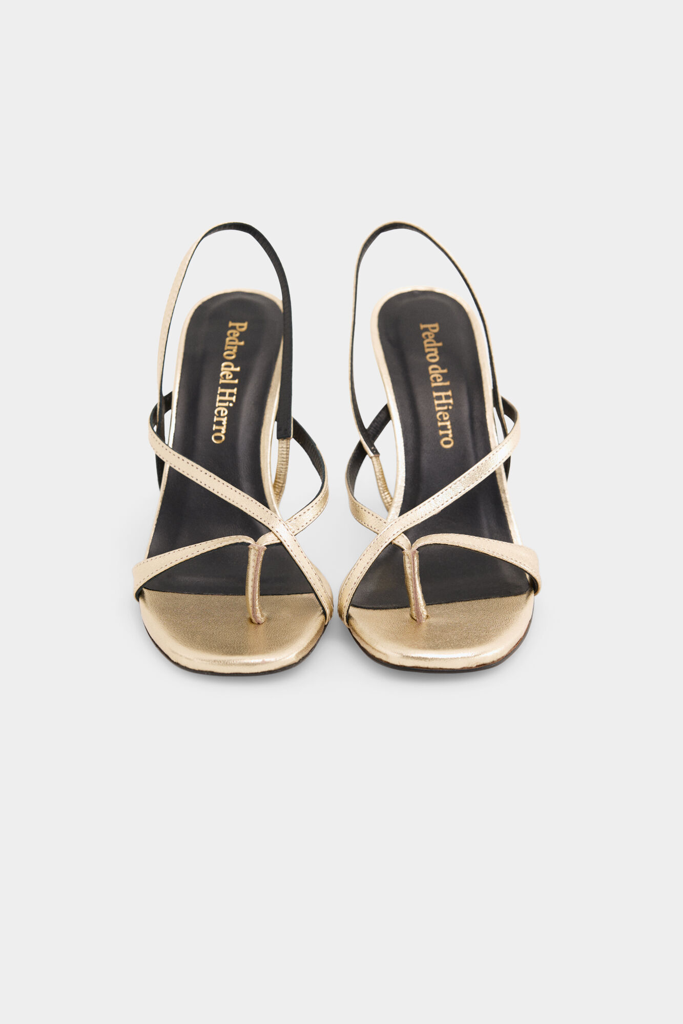 Pedro del Hierro Leather heeled sandal MBFW