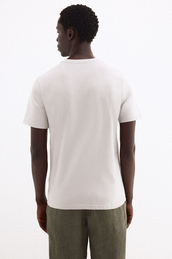 Pedro del Hierro T-shirt com logo grande Cizento