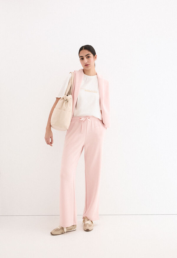 Pedro del Hierro Soft touch straight trousers Pink