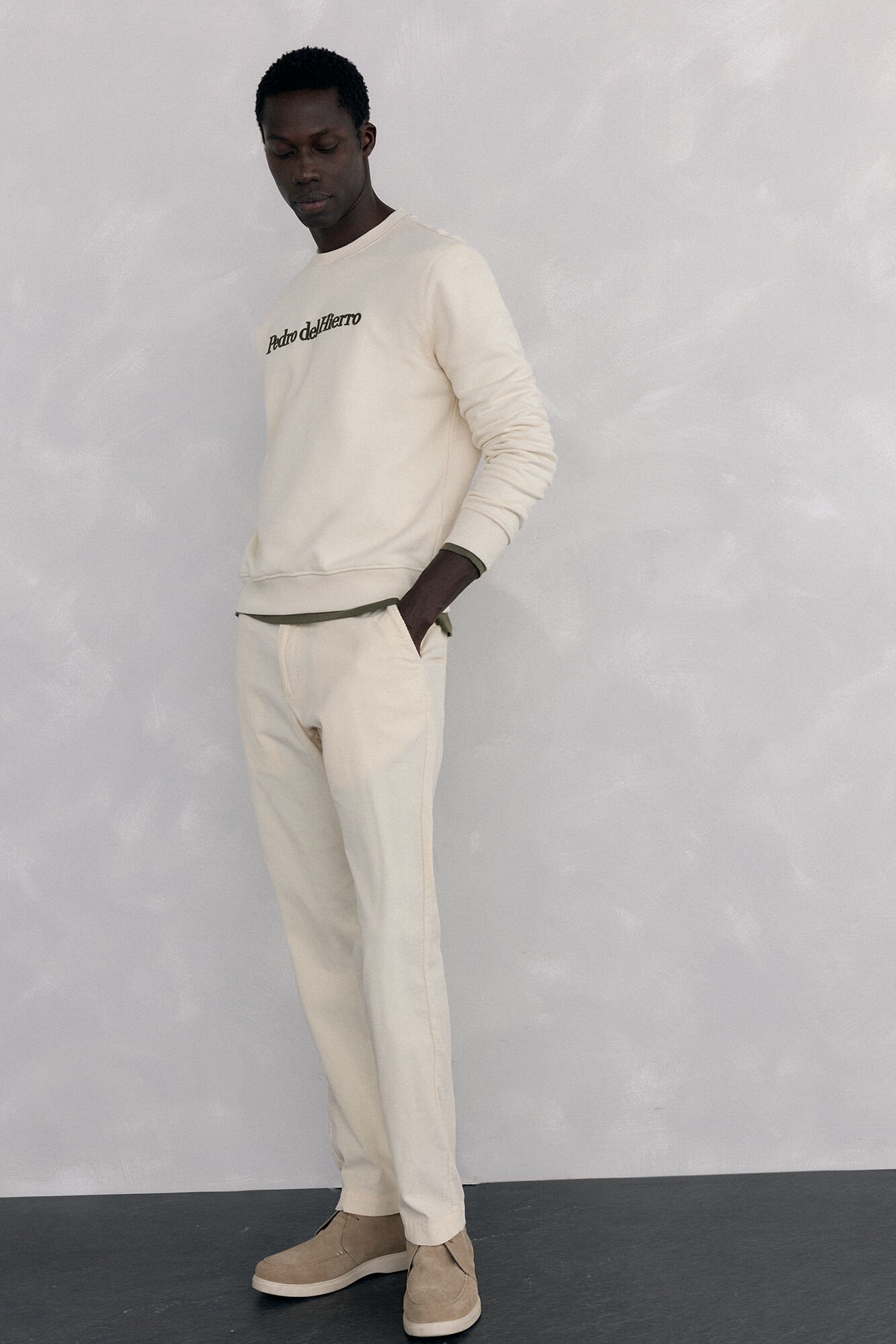 Pedro del Hierro Sweatshirt logo crew neck