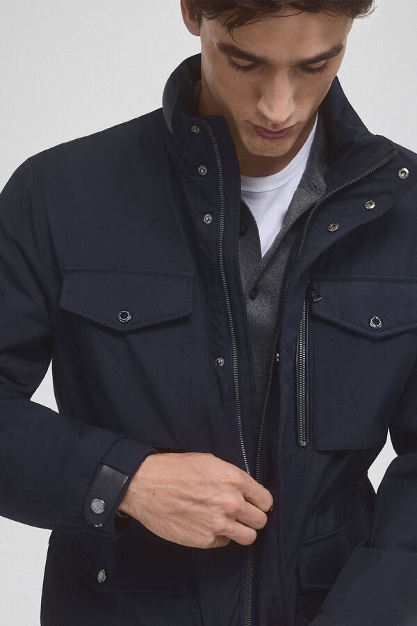 Pedro del Hierro Jacket with four pockets Blue