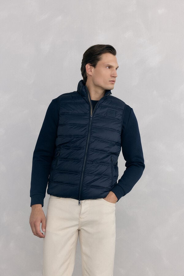 Pedro del Hierro Ultralight puffer gilet Blue
