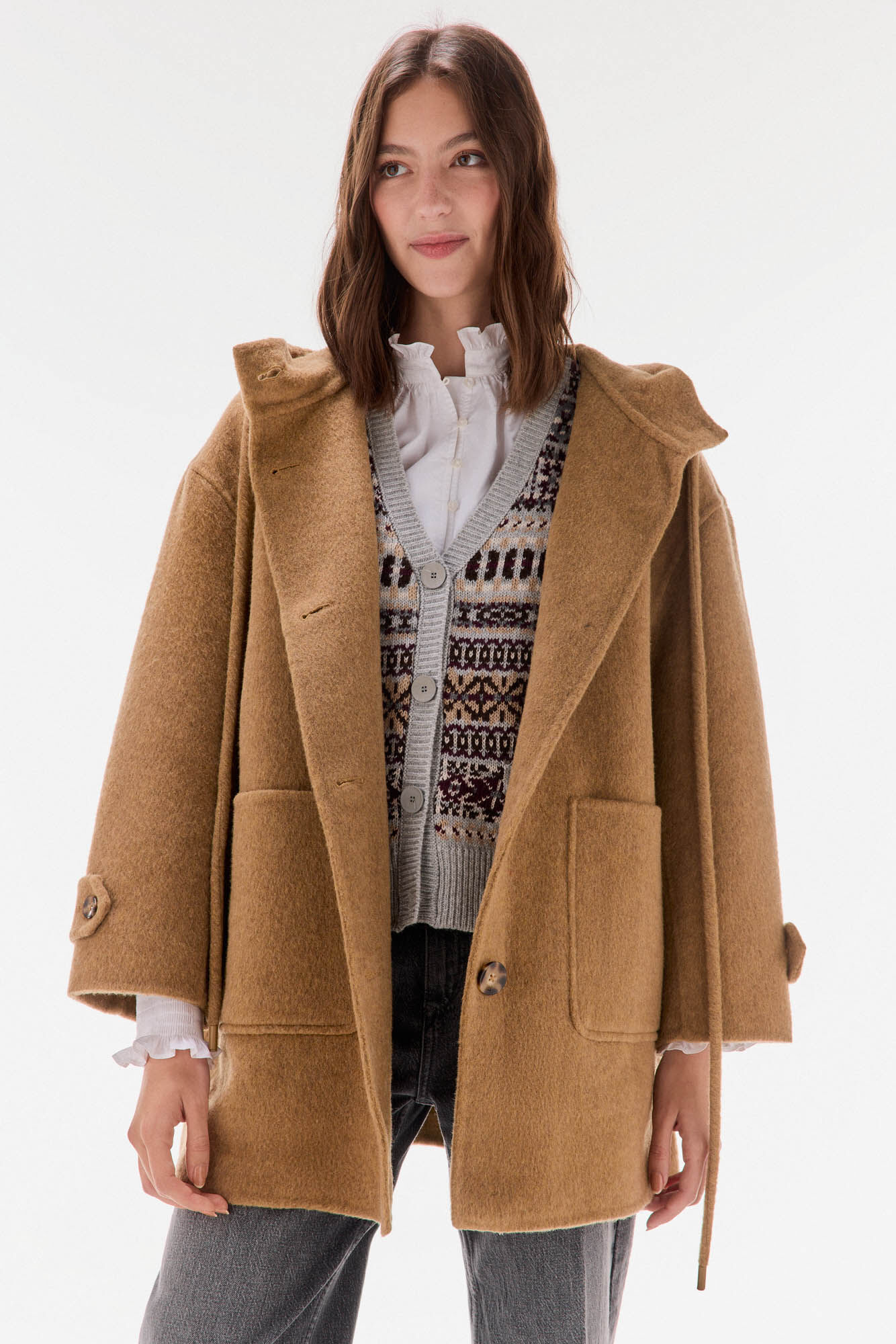 TFP by Tamara Falc&oacute; Double-sided coat with hood