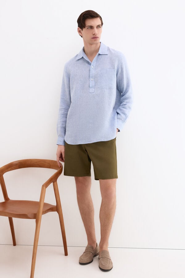 Pedro del Hierro Structured Bermuda shorts Green