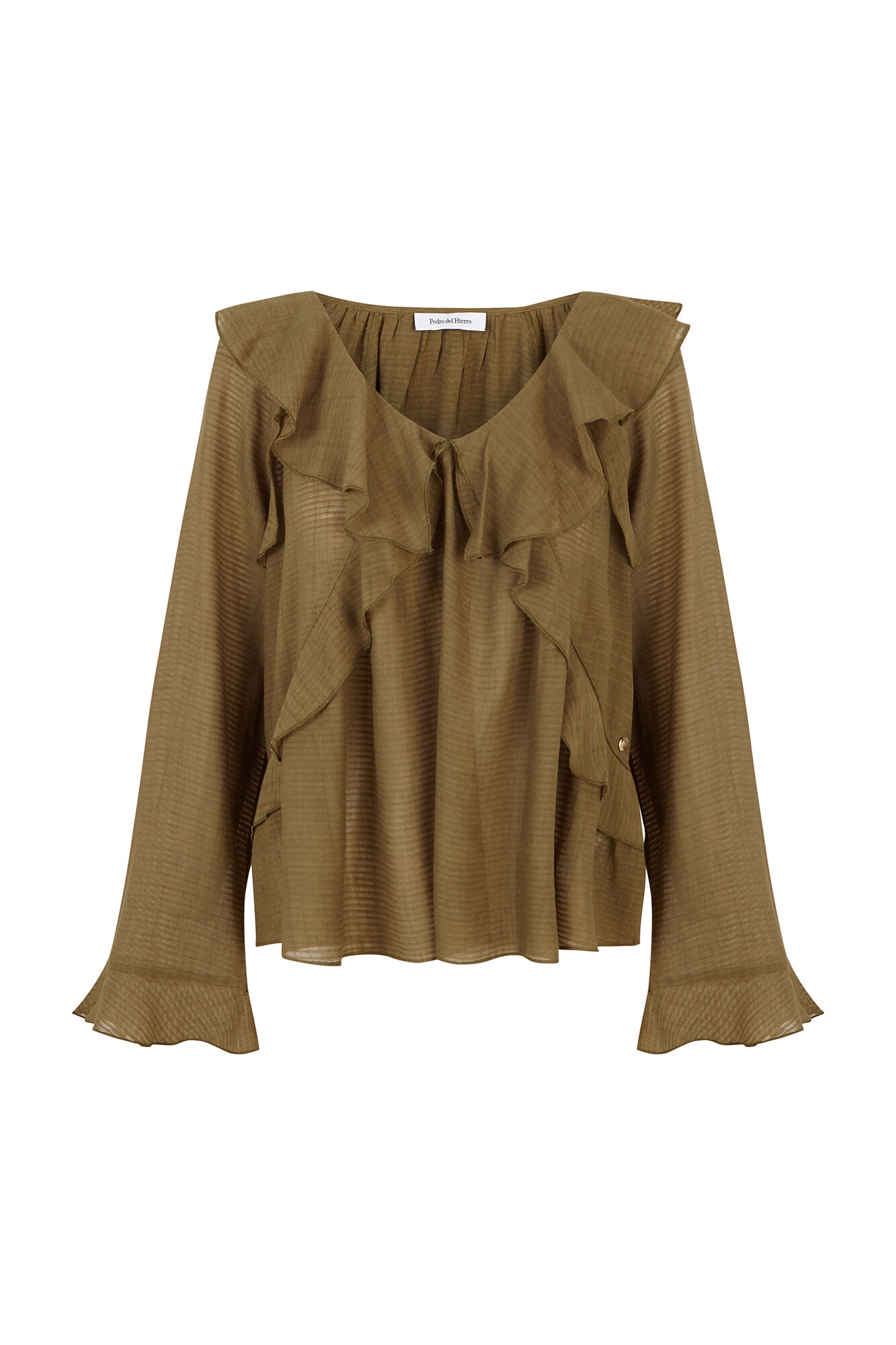 Pedro del Hierro Plain ruffled blouse