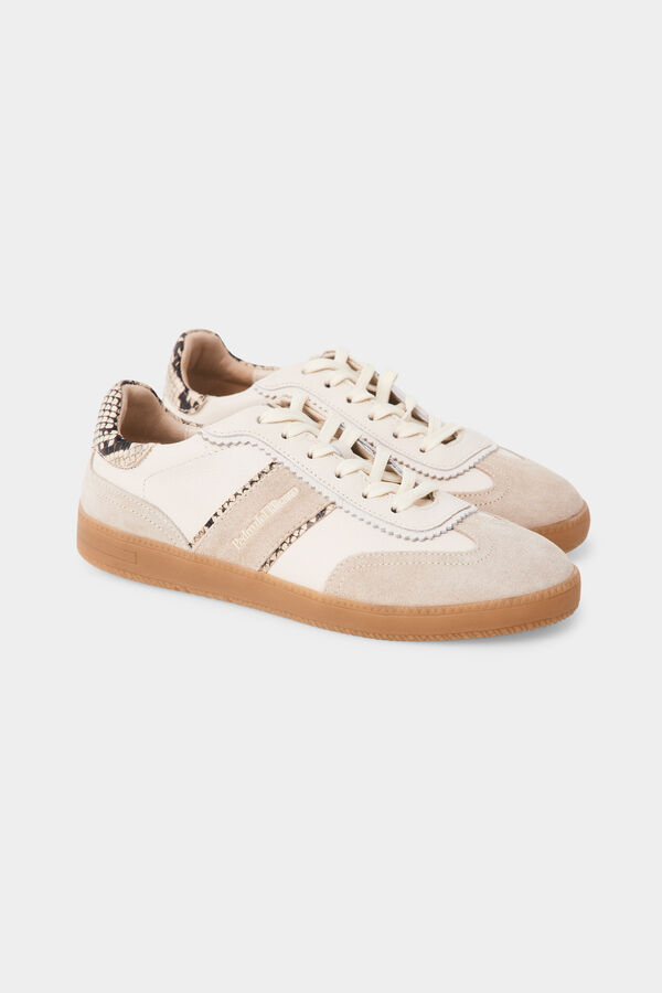 Pedro del Hierro Split leather trainers Beige