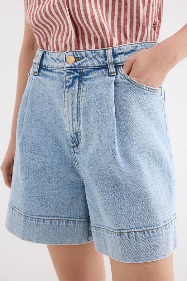 Pedro del Hierro Denim shorts Blue