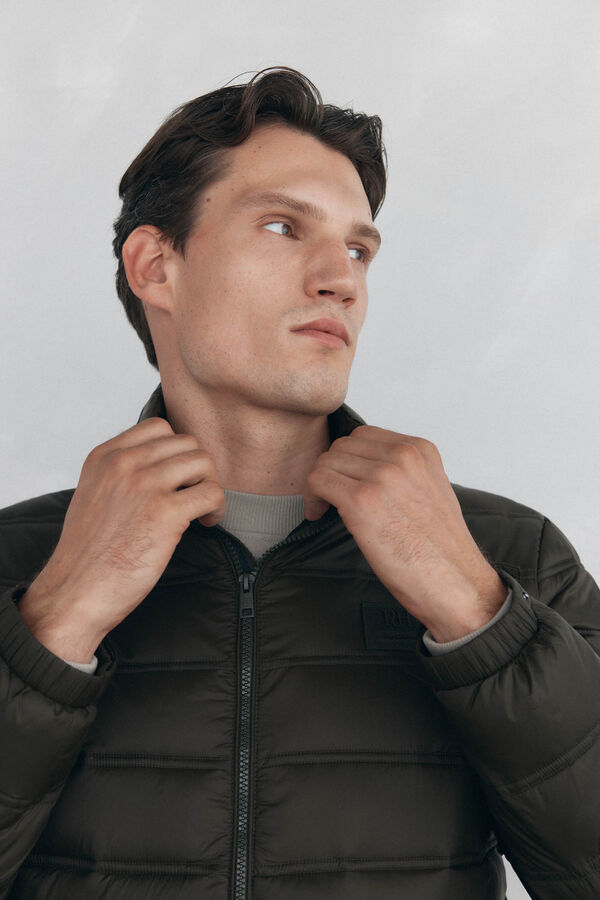 Pedro del Hierro Ultra-light quilted jacket Green