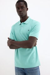 Pedro del Hierro Basic piqu&eacute; polo shirt Green