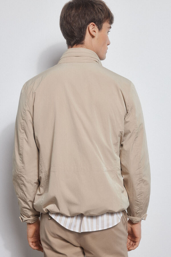 Pedro del Hierro Technical four-pocket jacket Beige