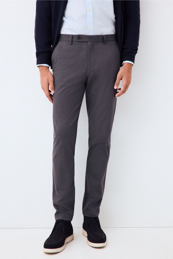 Pedro del Hierro Oversized slim chinos Grey