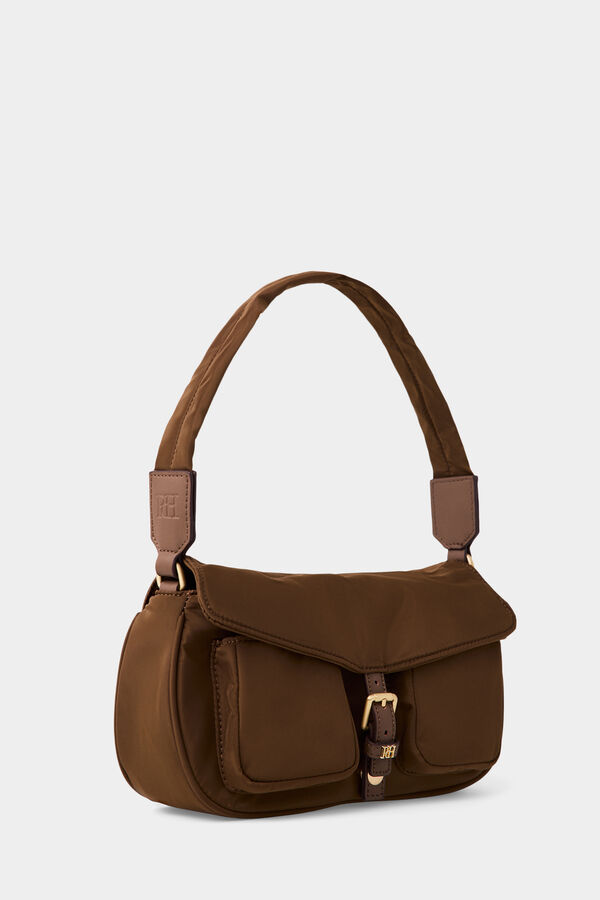 Pedro del Hierro Multy pocket shopper nylon Beige