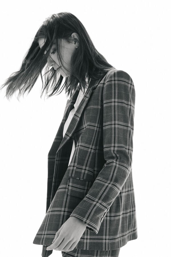 TFP by Tamara Falcó Checked blazer Grey