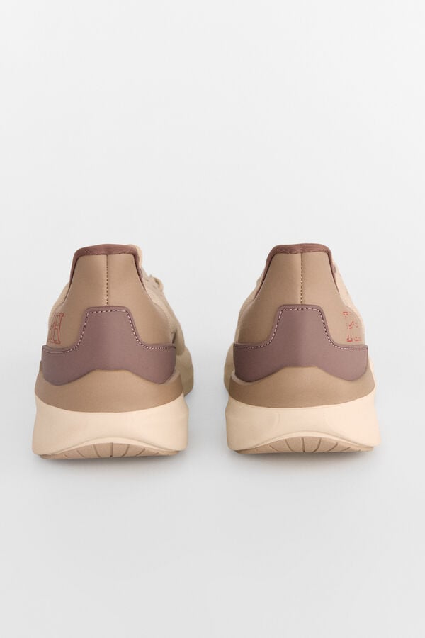 Pedro del Hierro Textile shoe with laces Brown