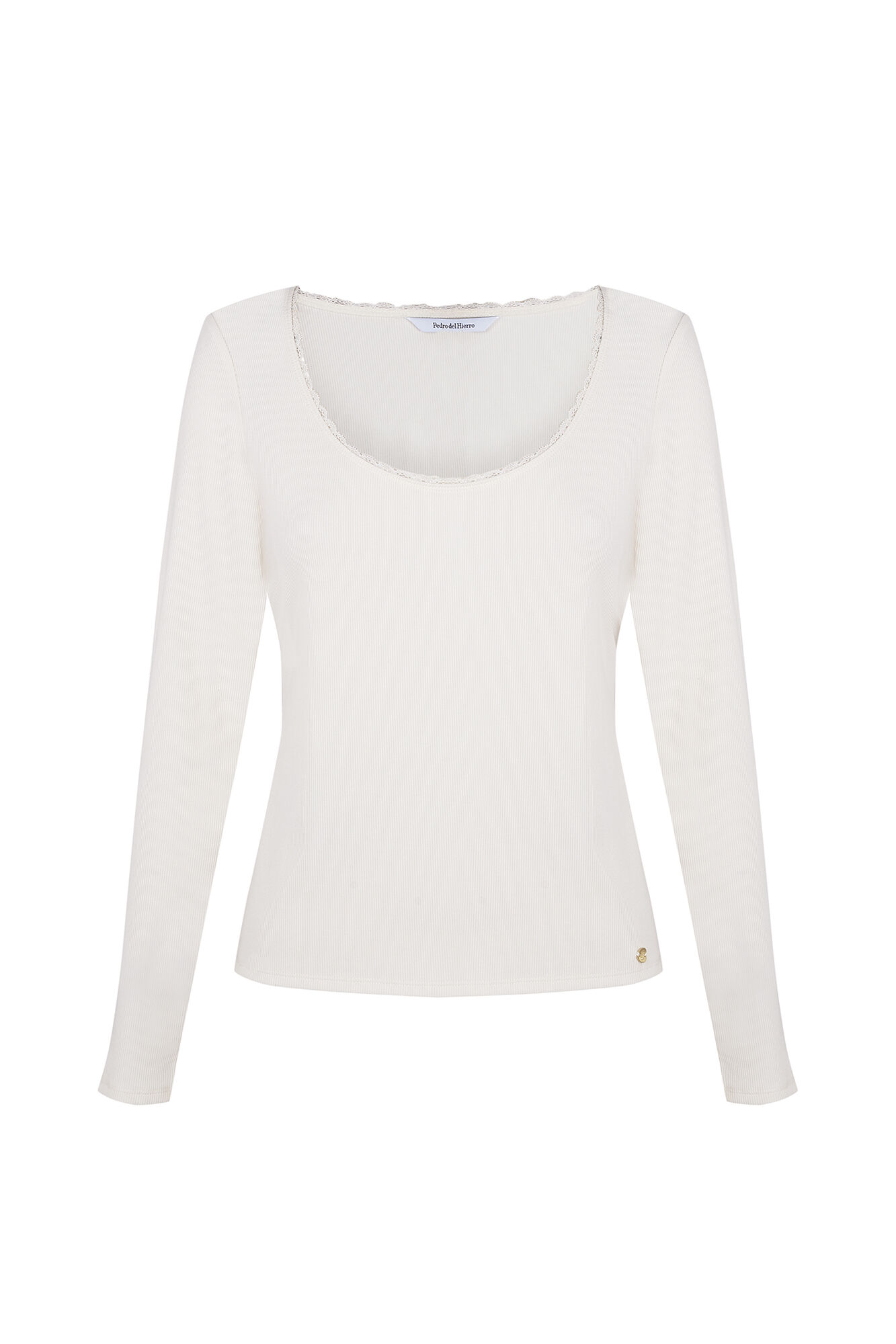Pedro del Hierro Ribbed long sleeve T-shirt