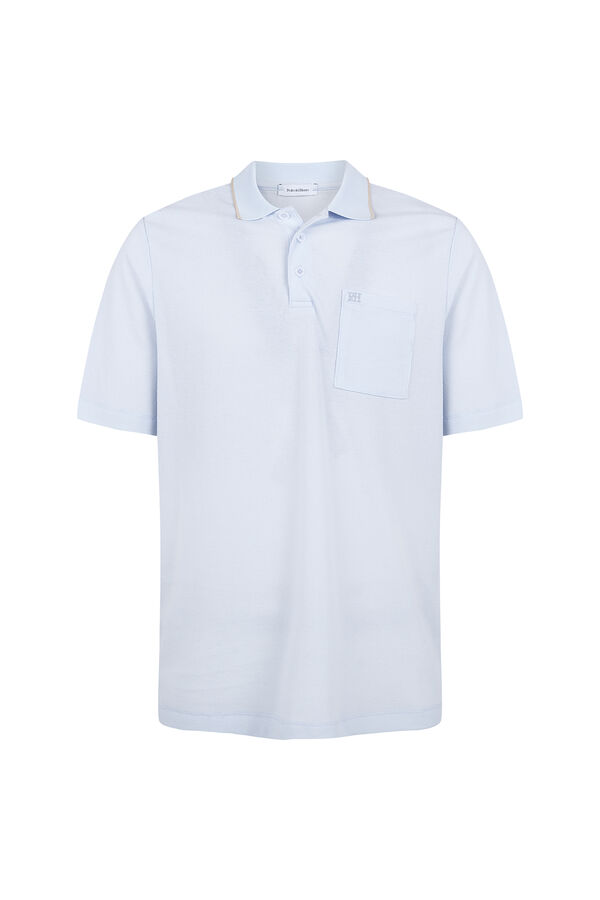 Pedro del Hierro Polo com textura Azul