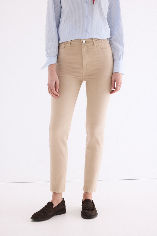 Pedro del Hierro Push up skinny jeans Beige