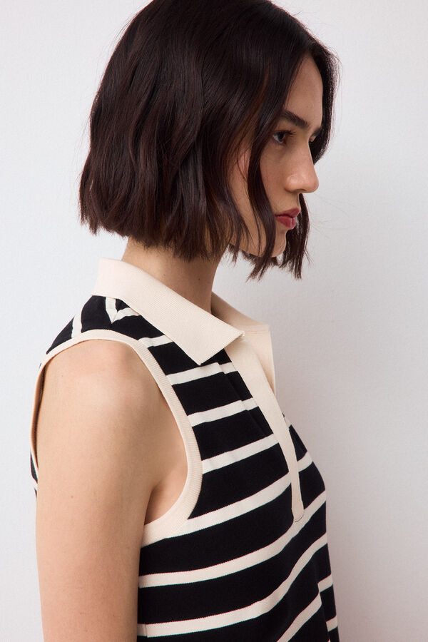 Pedro del Hierro Vestido gola polo Cizento