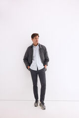 Pedro del Hierro Poplin textured striped shirt Blue