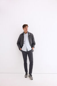 Pedro del Hierro Poplin textured striped shirt