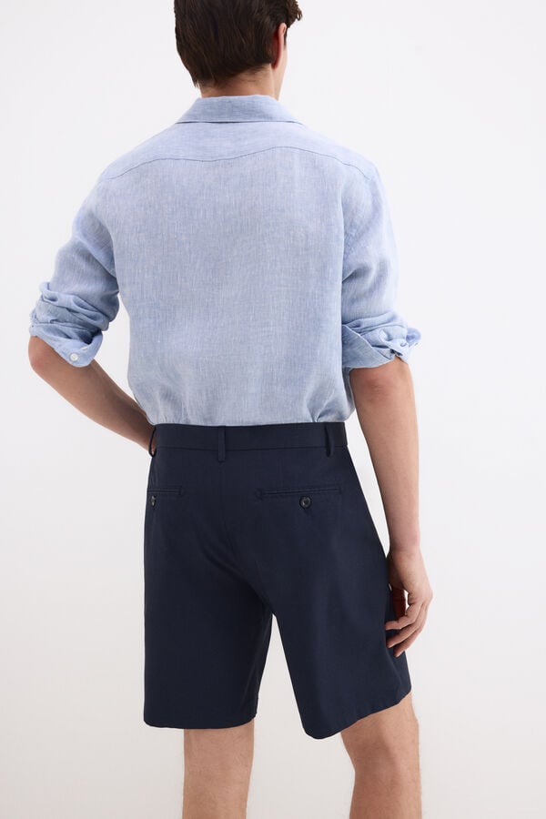 Pedro del Hierro Structured Bermuda shorts Blue