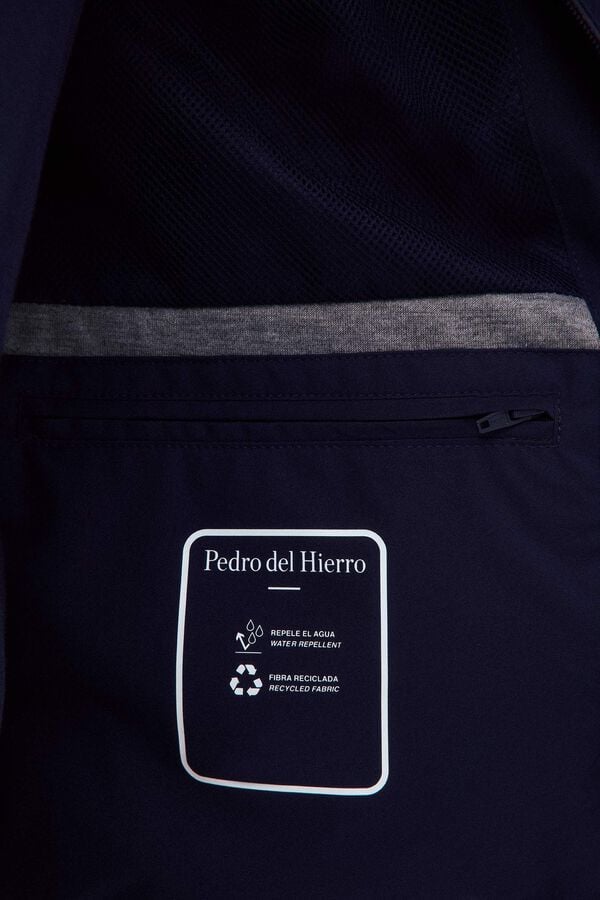 Pedro del Hierro Lightweight technical jacket Blue