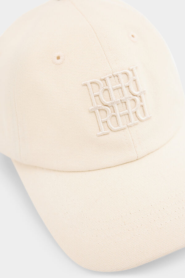 Pedro del Hierro Embroidered logo cap Ecru