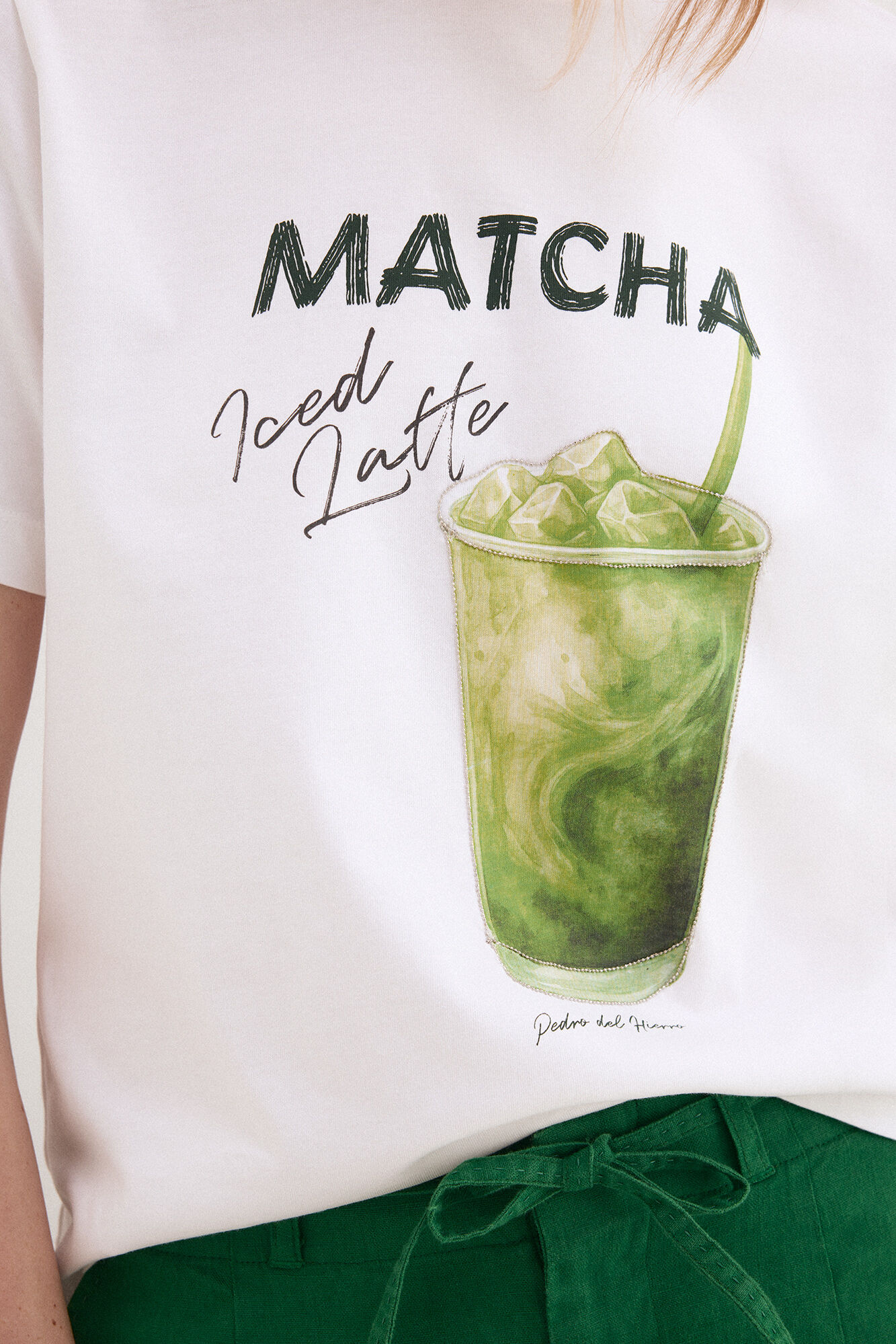 Pedro del Hierro T-shirt estampada na frente