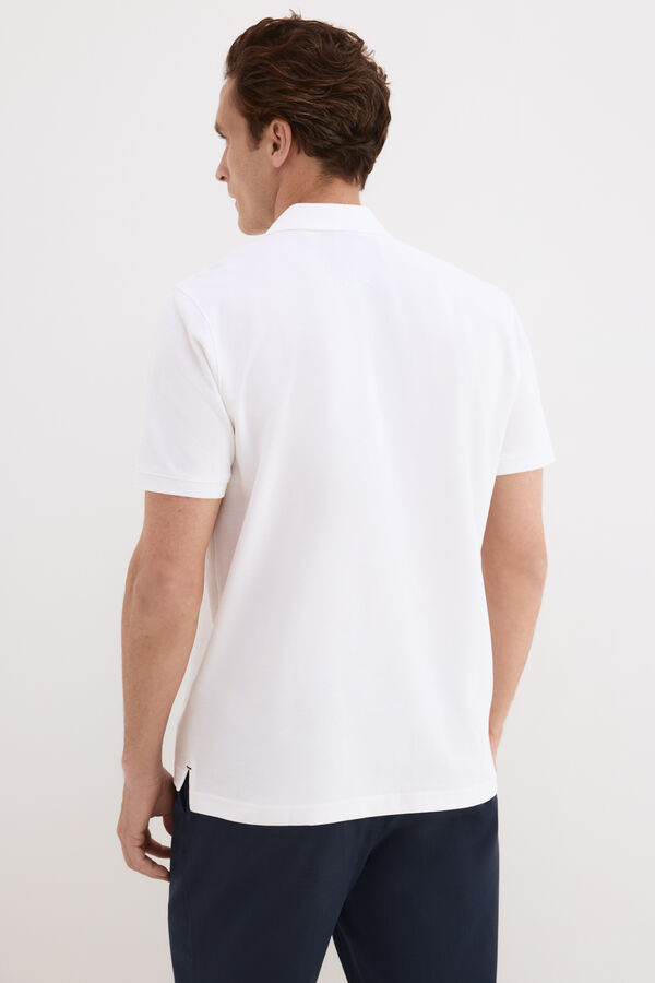 Pedro del Hierro Polo b&aacute;sico piqu&eacute; Blanco